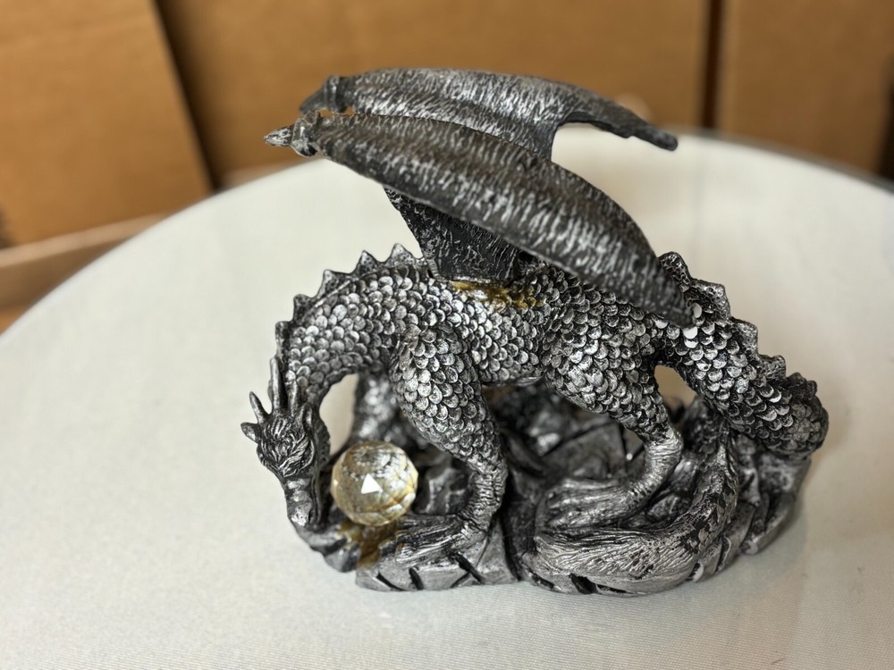 DRAGON PROTECTING HIS CRYSTAL BALL - MYTH AND MAGIC