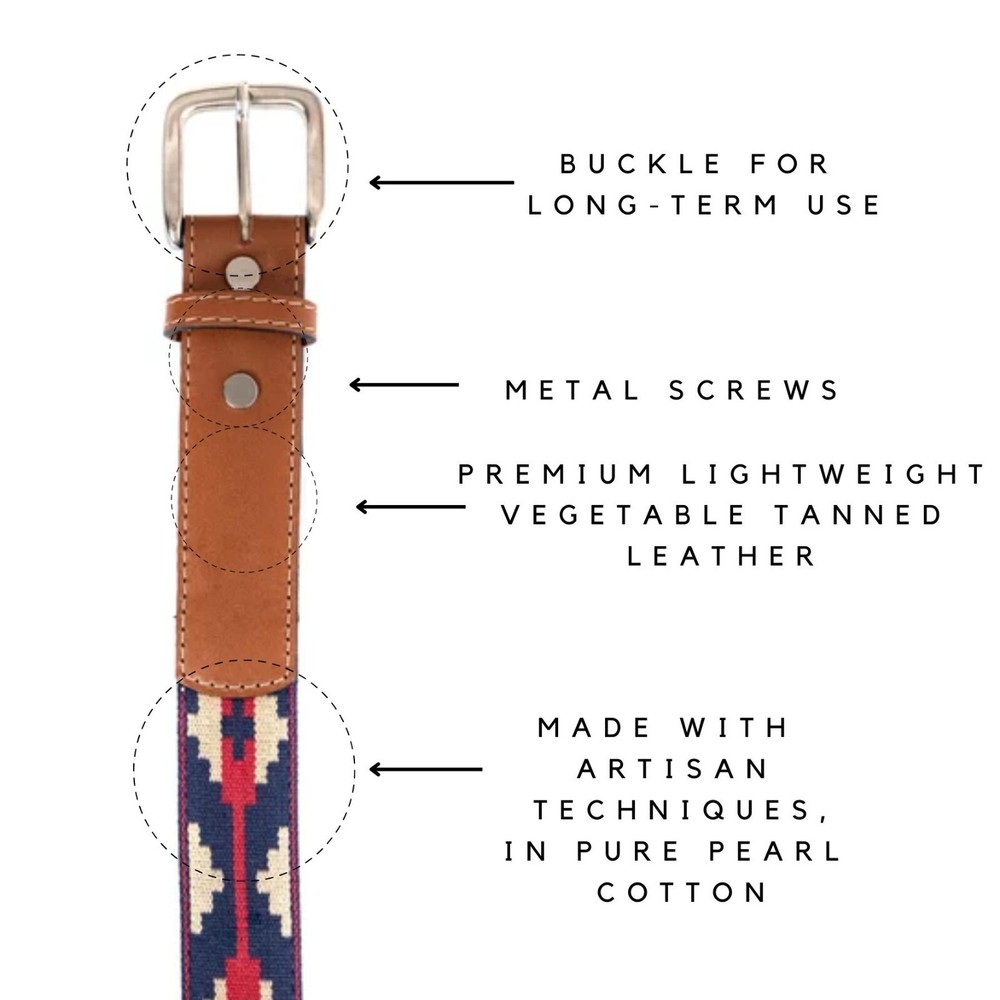 Interchangeable Buckle Leather and Guarda Pampa Belt
