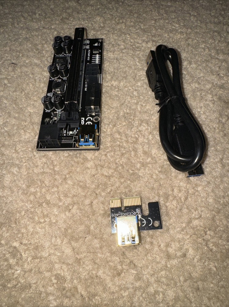 Mini PCI-E to PCI-E x16 Riser External Graphics Card + 60 USB cable