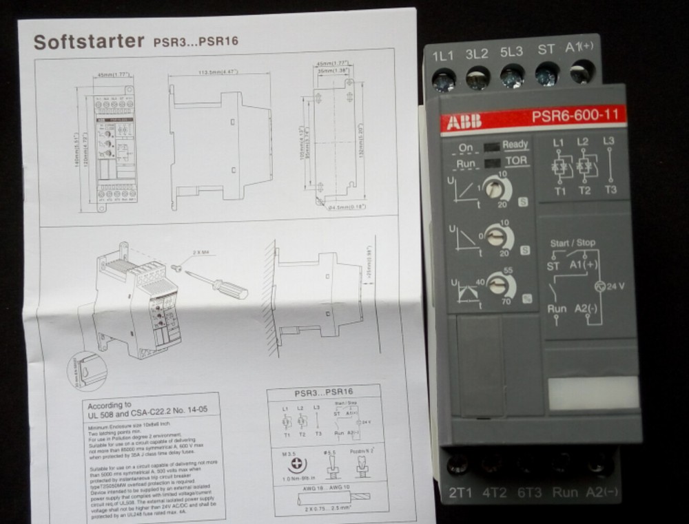 ABB Soft Starters PSR6-600-11