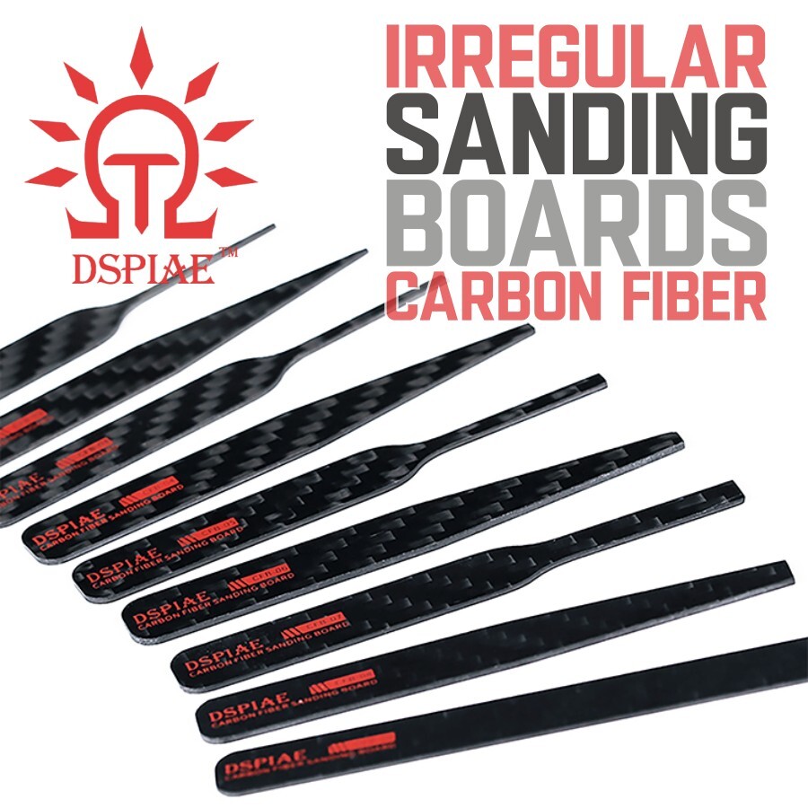 DSPIAE: Irregular Carbon Fiber Sanding Sticks - 3-Pack Set 3 Sizes
