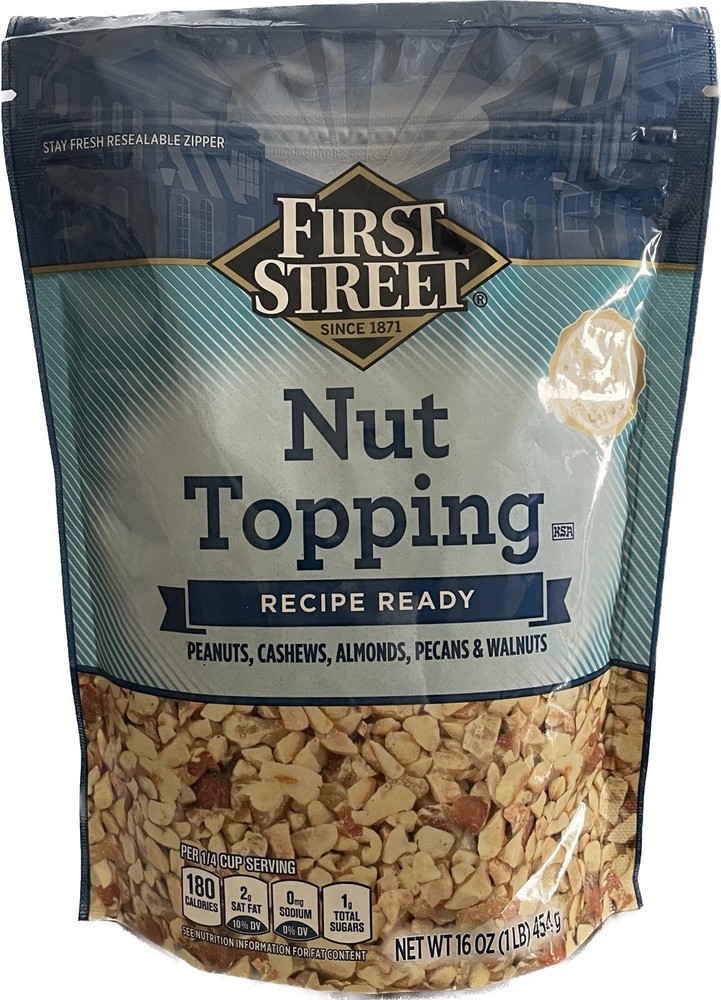 16oz Nut Topping Peanuts Cashews Almonds Pecans Walnuts Mix