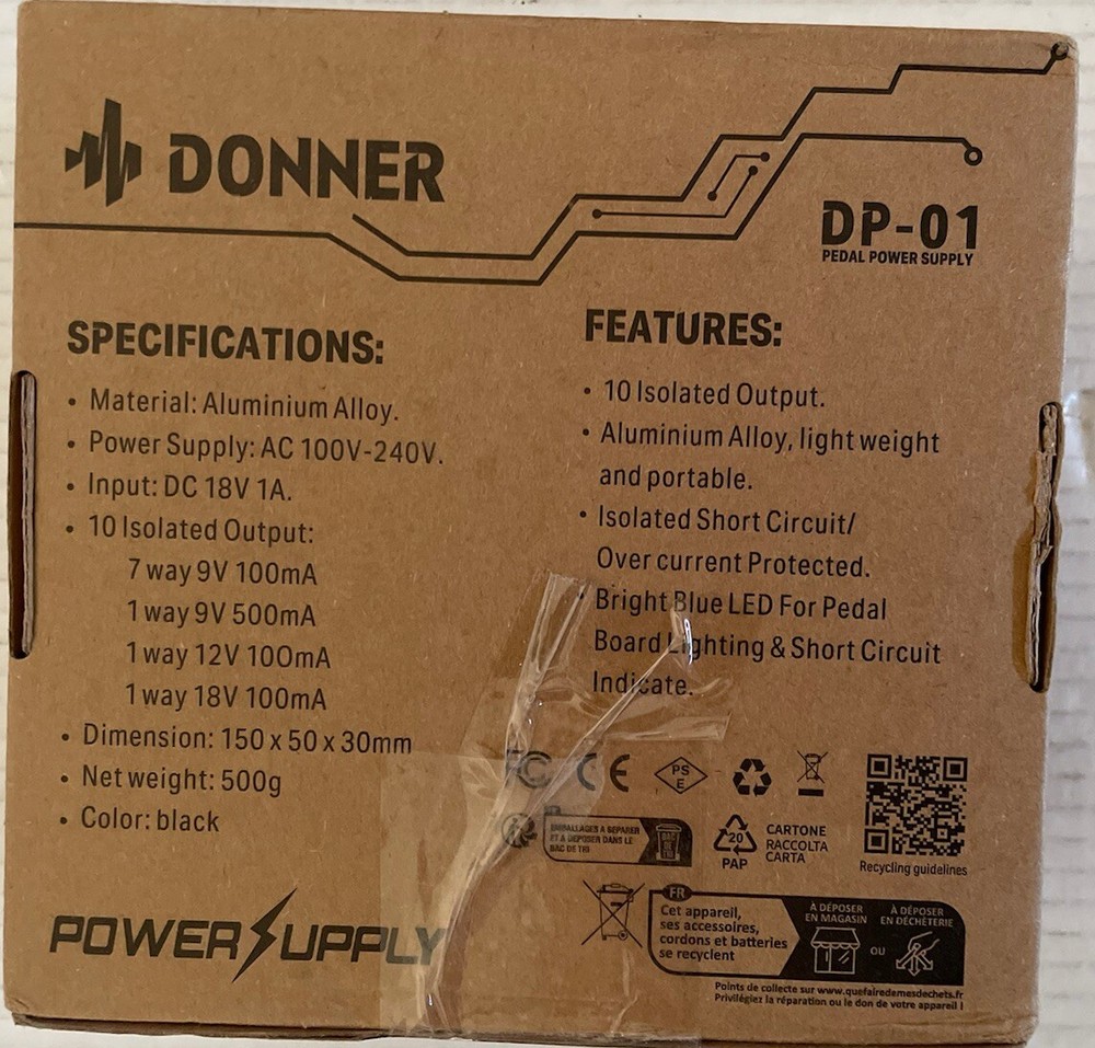 Donner DP-01 Power Supply