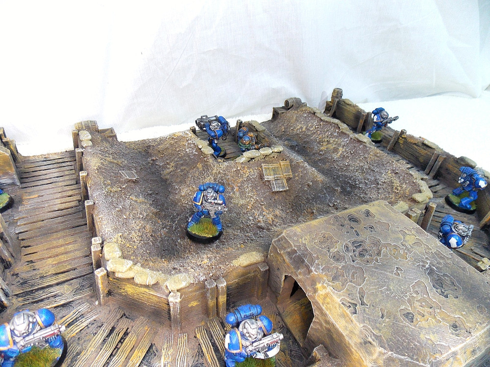 WARGAMING TERRAIN PAINTED ADVANCE ORDERS TRENCH SYSTEM
