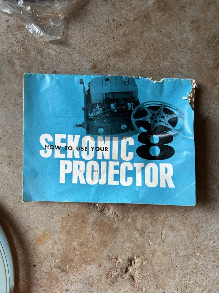 Vintage Sekonic 8 Model 30C Projector with Carrying Case