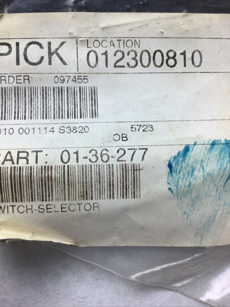 01-36-277 Push Button Selector Switch