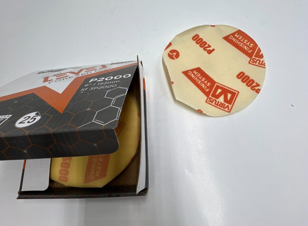 Qty 25 Virtus Finishing System 6" 152mm Level Forever Disc P2000, SF 3P2000