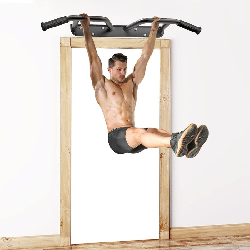 Heavy Duty Wall Mount Pull Up Bar Multi Grip Support 440lbs Easy Install New