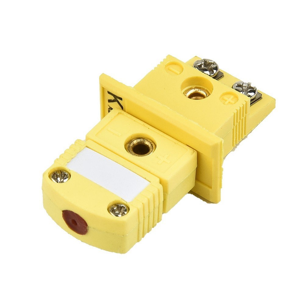Alloy One-Set K Type Thermocouple Miniature Socket & Panel Mount Plug-Connector
