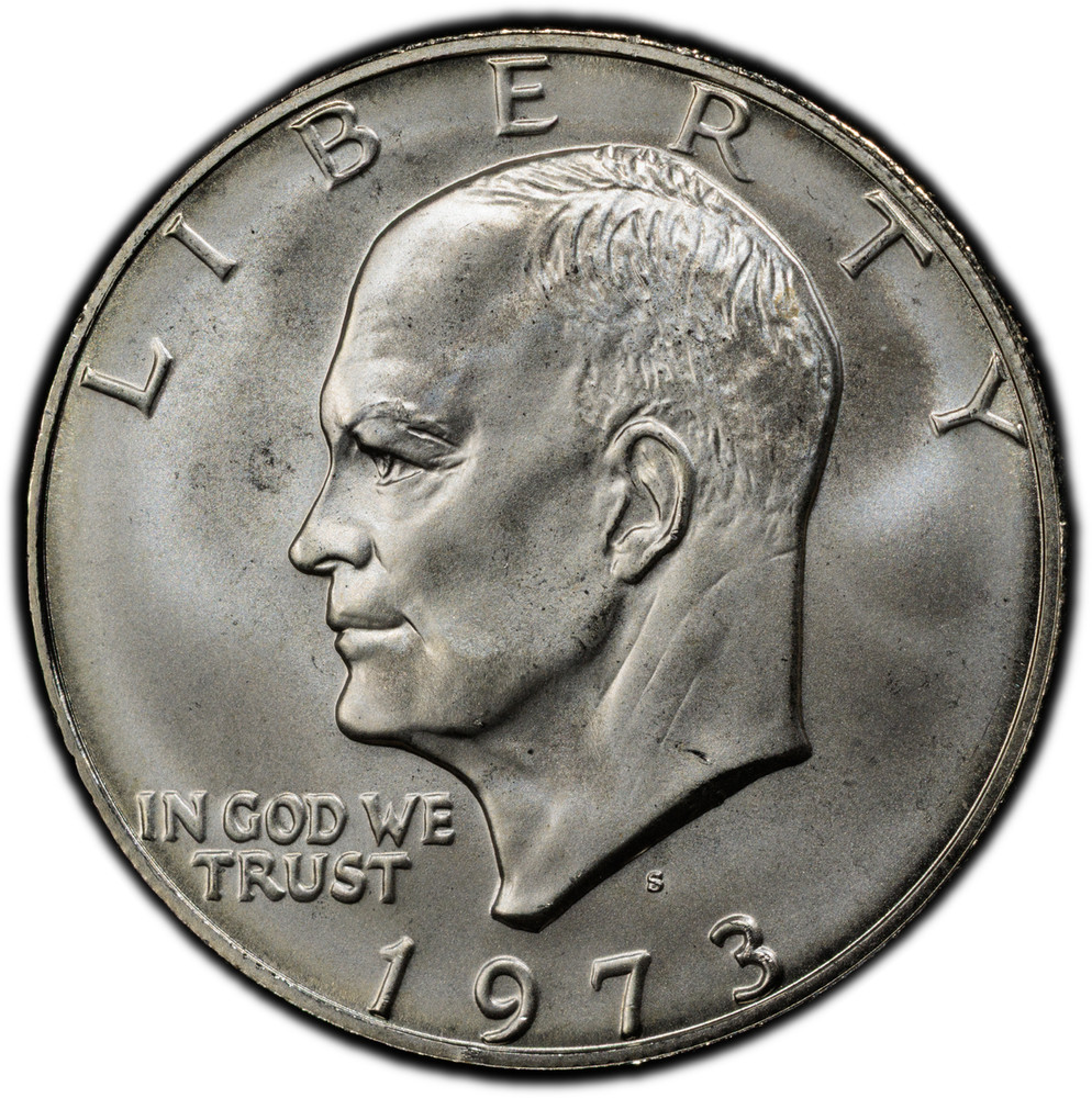 1973 S Eisenhower Silver Dollar PCGS MS67 (Silver Business Strike from Blue IKE)