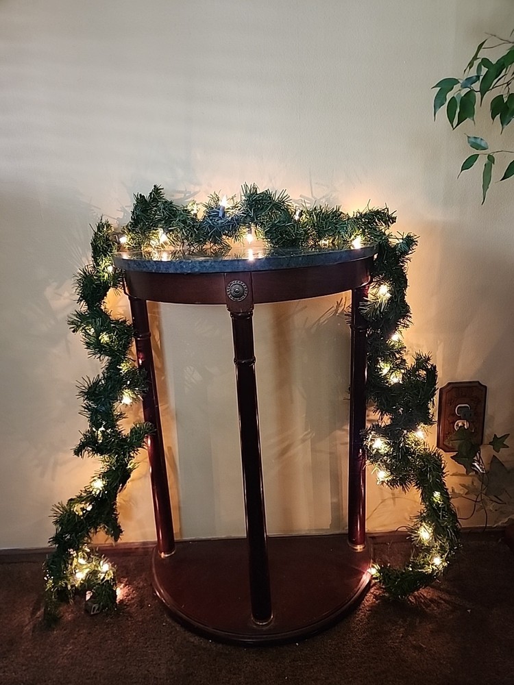 Regal 9 Ft Loghted Garland With 50 Light Set