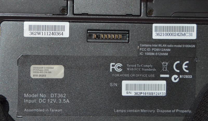 Rugged Mobile POS Tablet Model DT362