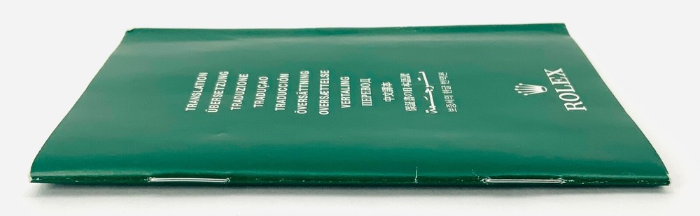 Rolex Oyster Official Chronometer Certification Booklet Multi Language