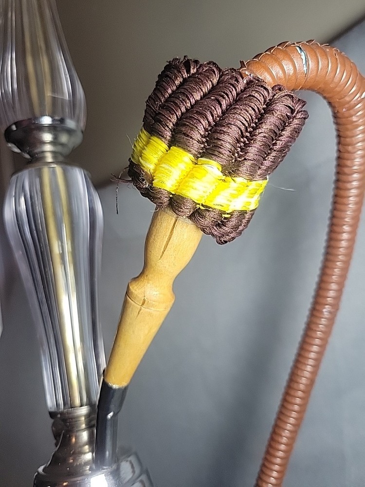 30" Tall Glass Hand Painted Hookah
