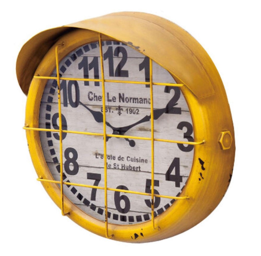 Antique style clock submarine (yellow)