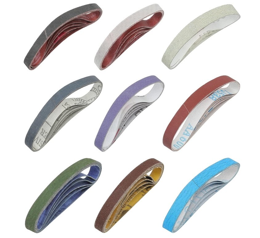 45 Pcs 1/2" x 12" Replacement Sharpening Belt Kit for Official Work Sharp