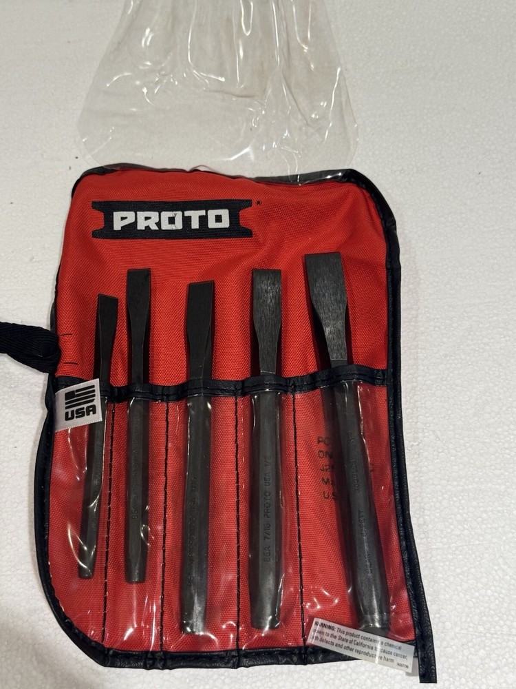 Stanley Proto J86CS2 Proto 5PC Cold Chisel Set