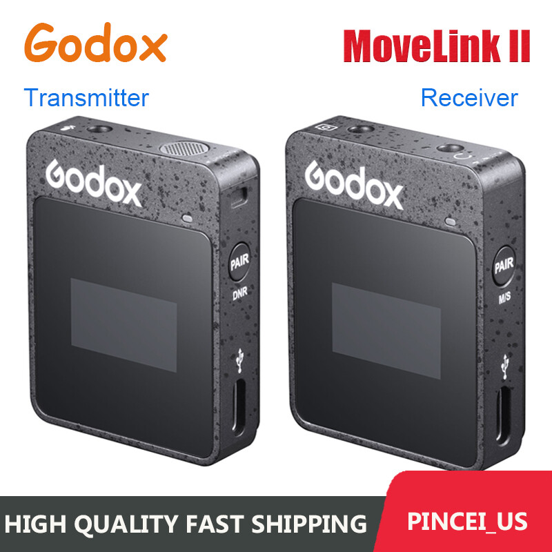 Godox MoveLink II Wireless Microphone Transmitter/Receiver for Microphone System