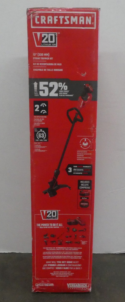 CRAFTSMAN V20 13" String Trimmer Kit CMCST901M1