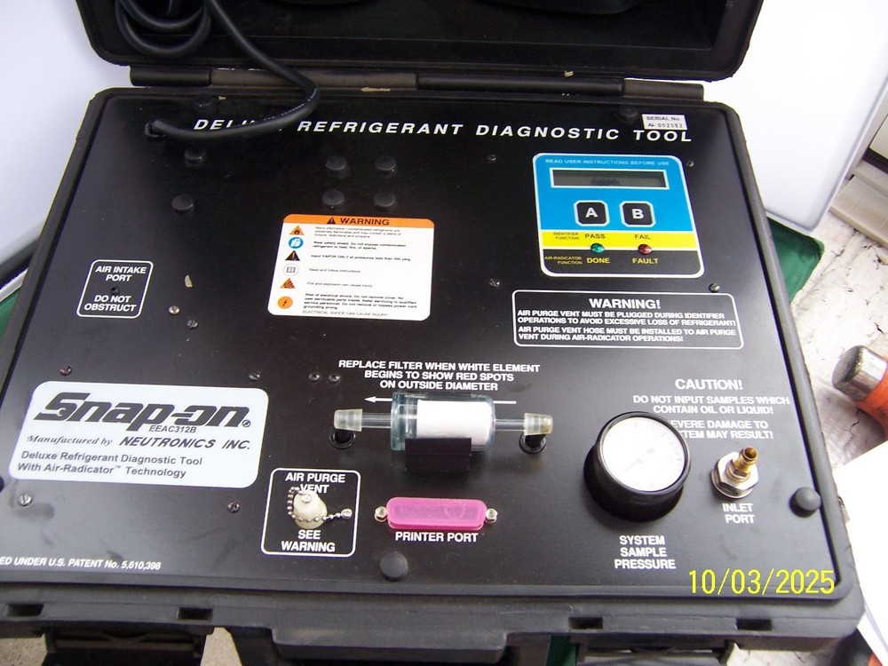 DELUXE REFRIGERANT DIAGNOSTIC TOOL WITH AIR-RADICATOR TECHNOLOGY by NEUTRONICS.