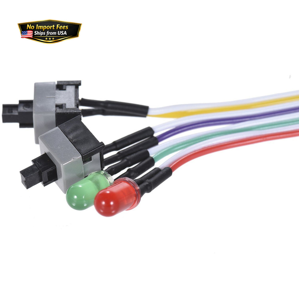 Warmstor 2 Pack 2-Pin PC Power Switch Cable 27-inch Desktop On 27inch, 2-PACK
