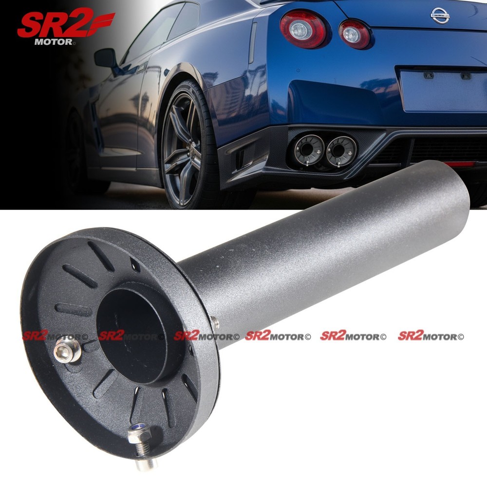 UNIVERSAL 4" BLACK STAINLESS ADJUSTABLE EXHAUST MUFFLER SILENCER REMOVABLE