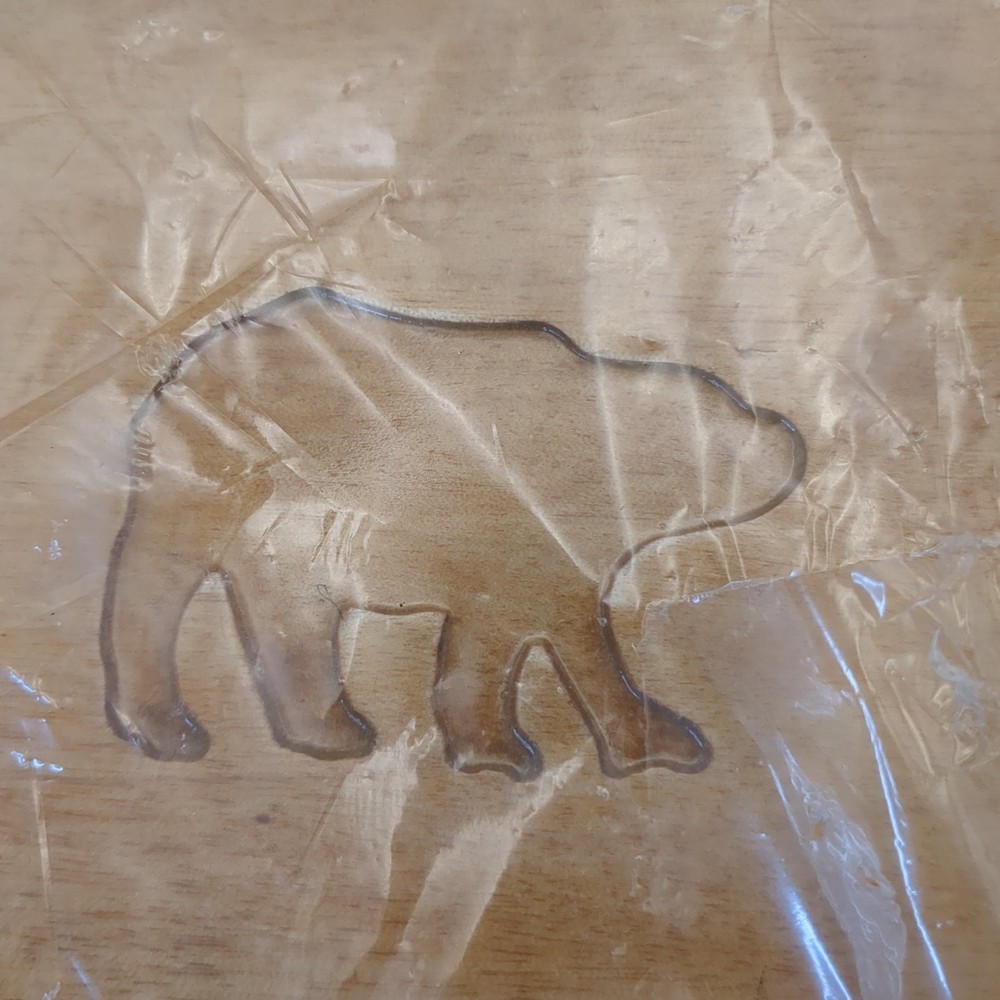 Bear Basket Lid Solid Maple Wood