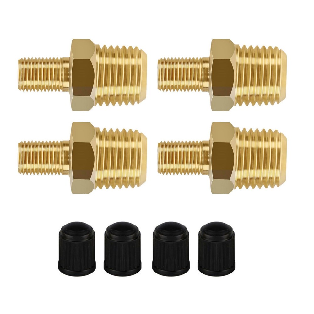 Solid Brass Construction Air Chuck Adapter Standard for Schrader Valve (M)