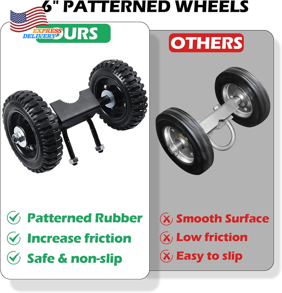 6" Wheels Rolling Gate Hardware Kit for Chain Link Gate Sliding Gate Hardware US