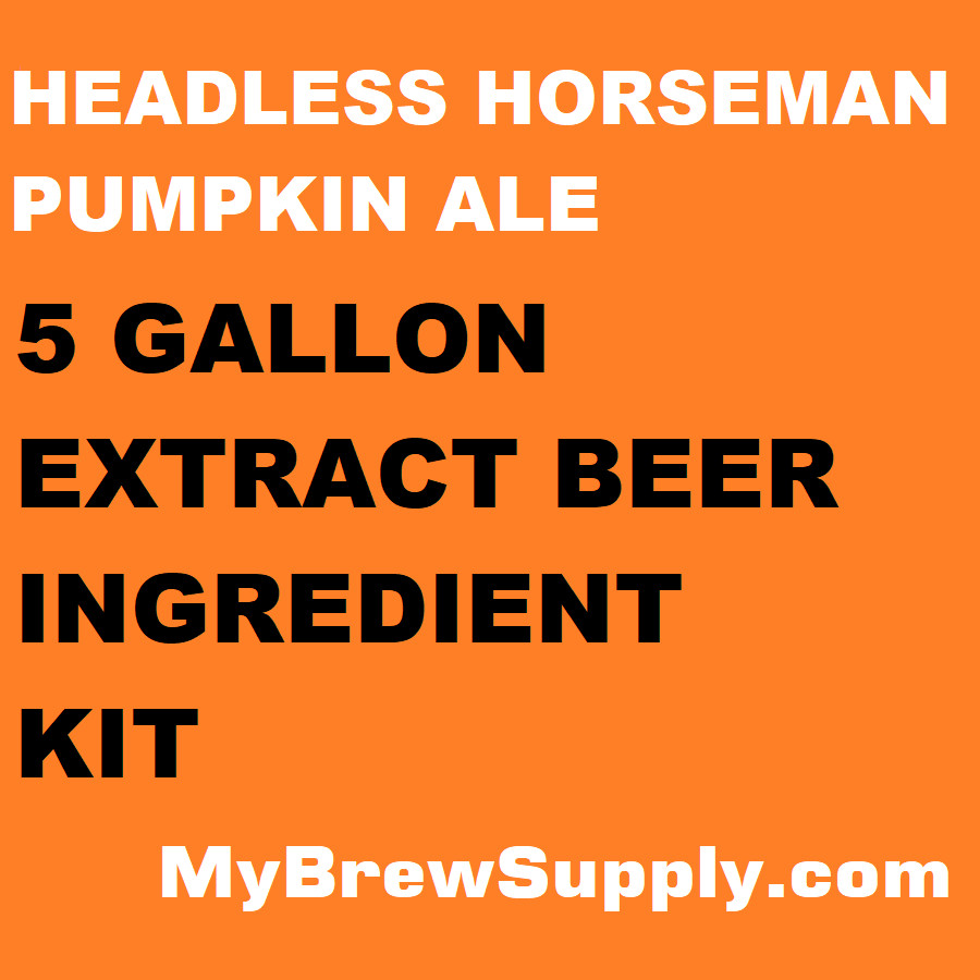 Headless Horseman Pumpkin Ale Homebrew 5 Gal Beer Extract Kit - My Brew Supply