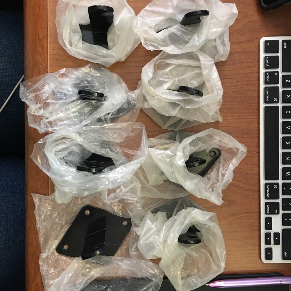 (8-Pk) Wall Mount Bracket Black S-19930BL for Gridwall Panel