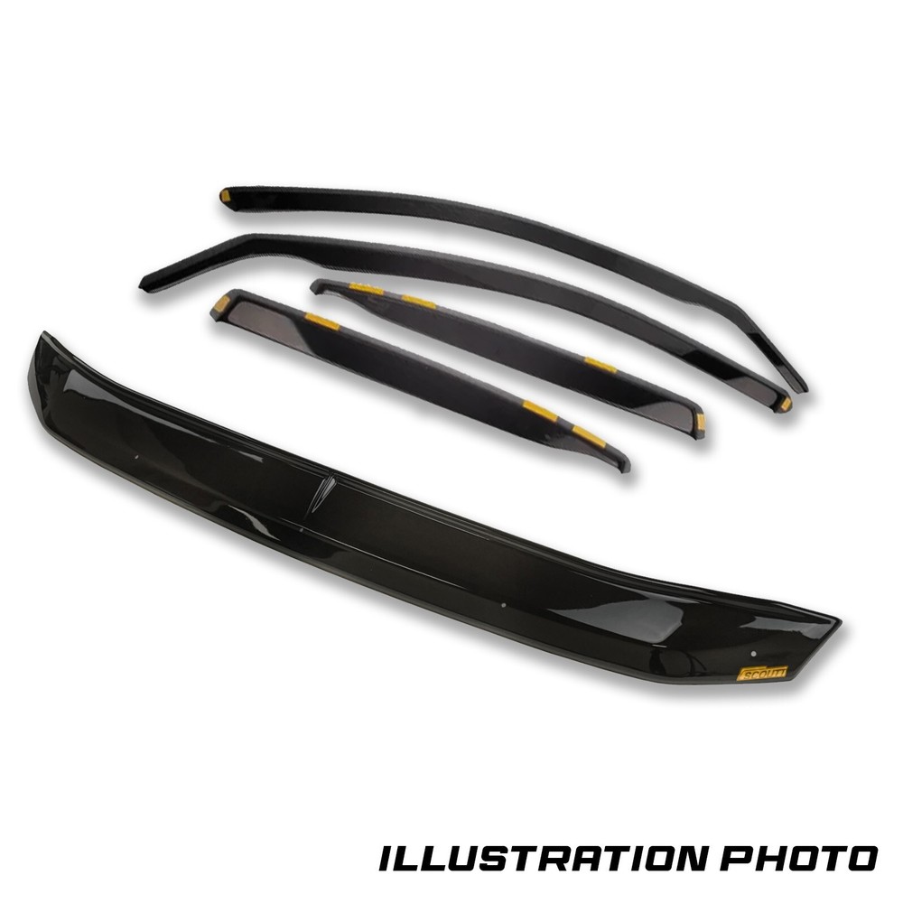 Bug Shield Hood Protector Visors Rain Guards For BMW X5 2007-2011 Set