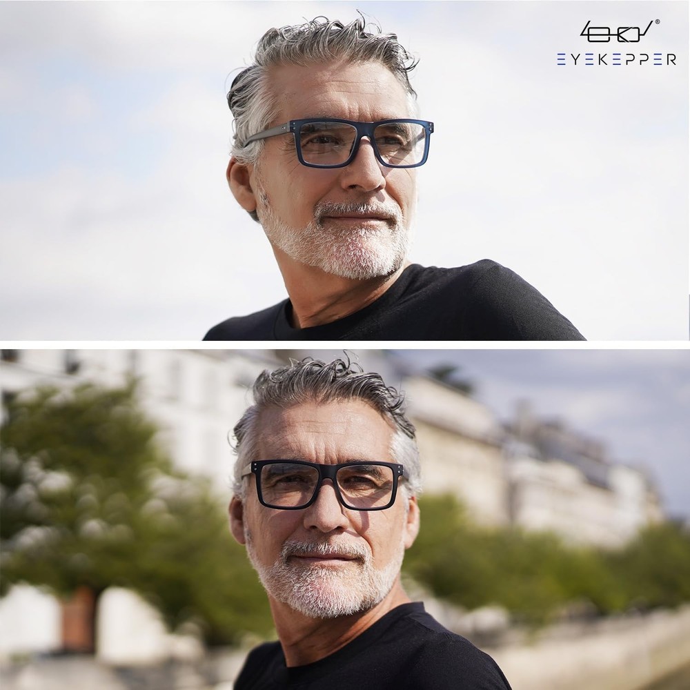 Eyekepper 5-pack Oversized Reading Glasses 3 Pack Black and 2 Blue