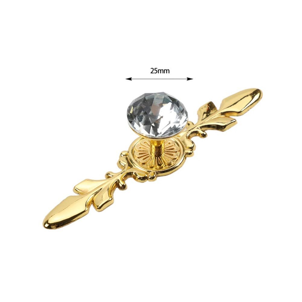 Drawer Dresser Knobs Pull Handles - Crystal Glass Diamond Decorative Knobs wi...