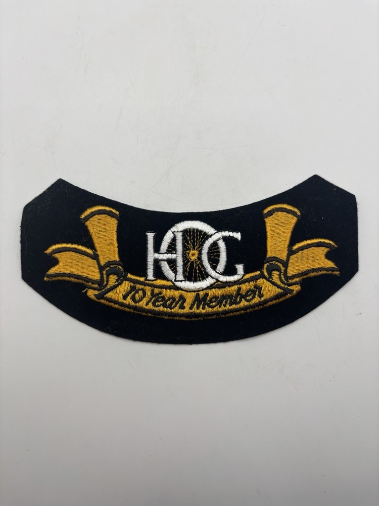 Harley Davidson Owners Group HOG 10 Year Member Embroidered Patch