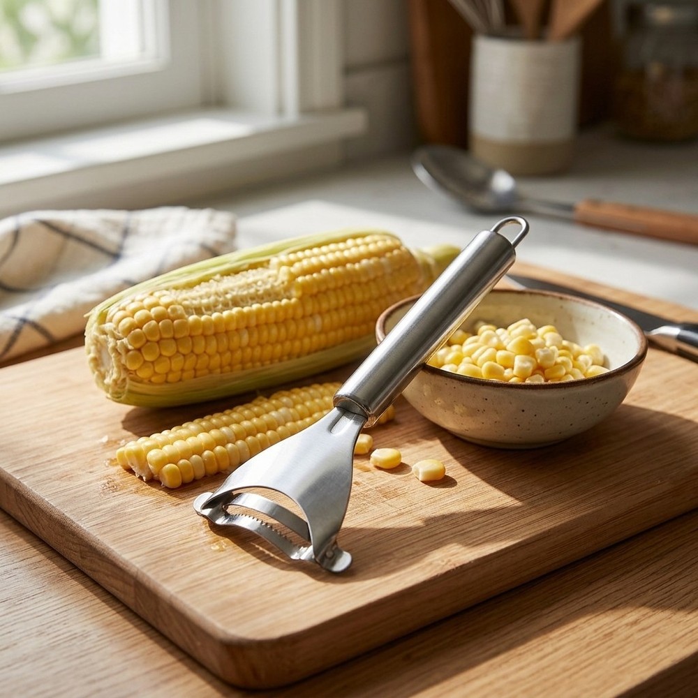 Stainless Steel Corn Peeler Tool Easy Corn Stripper for Removing Kernels