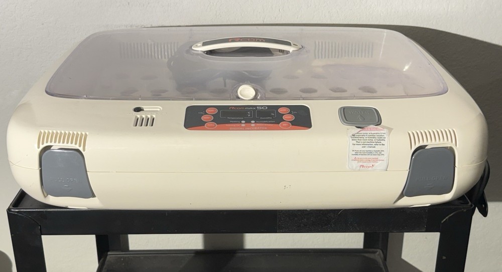 Rcom Max 50 MX-50 Digital Egg Incubator