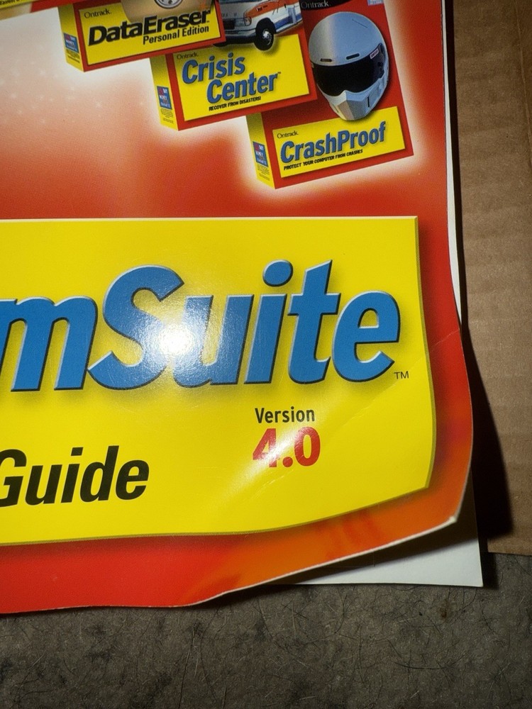 Ontrack SystemSuite 4.0 Windows 95/98/2000/XP/NT, User Guide PC CD Rom, Diskette