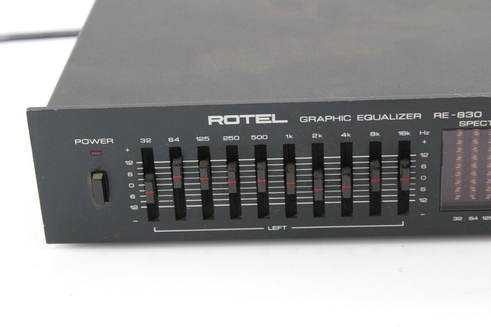 VTG ROTEL EQUALIZER RE 830 SPECTRUM ANALYZER - UNTESTED