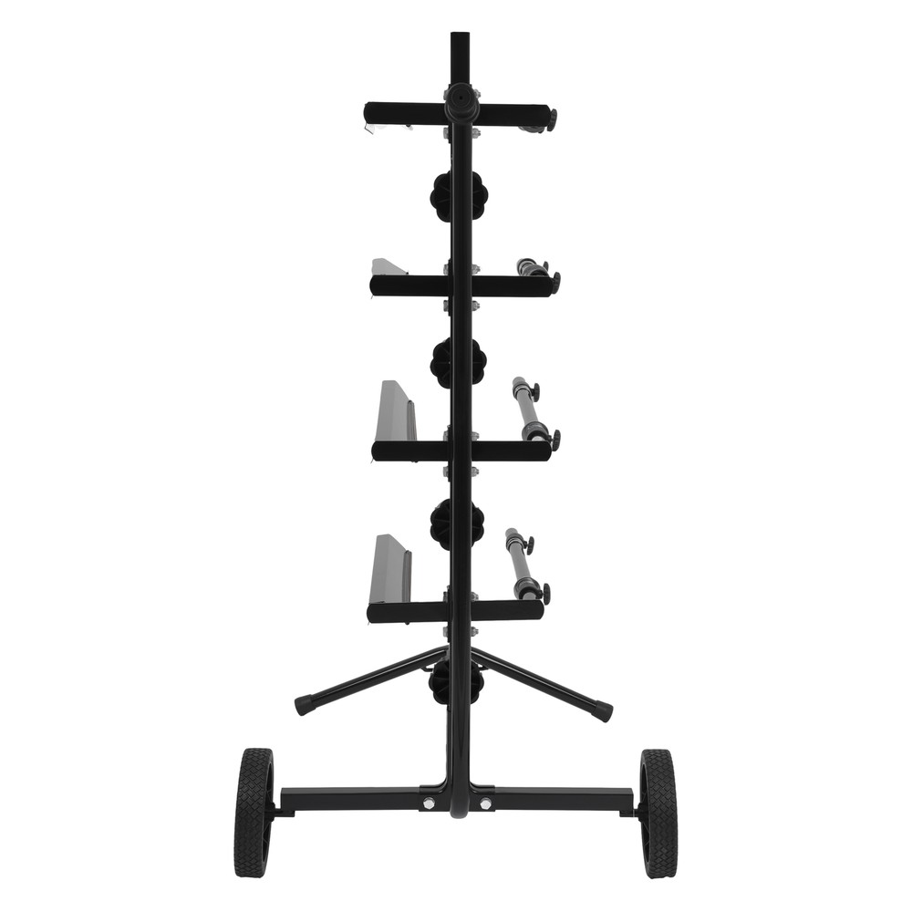Mobile Masking Paper Machine Auto Body Paint Tree Stand Multiple Rolls Black