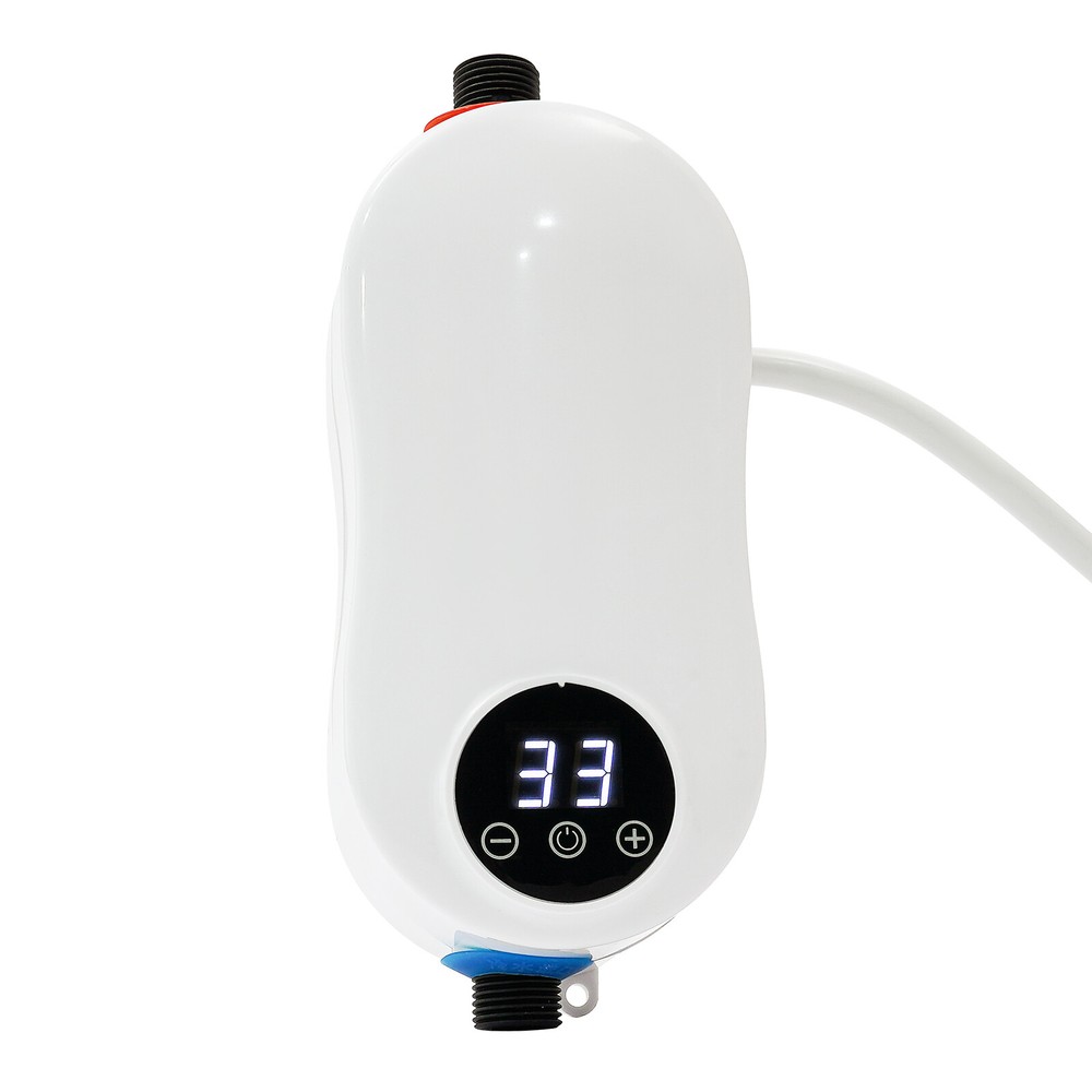 Mini Instant Water Heater White 3500W Fast Heating Warm-Up Wall-Mounted