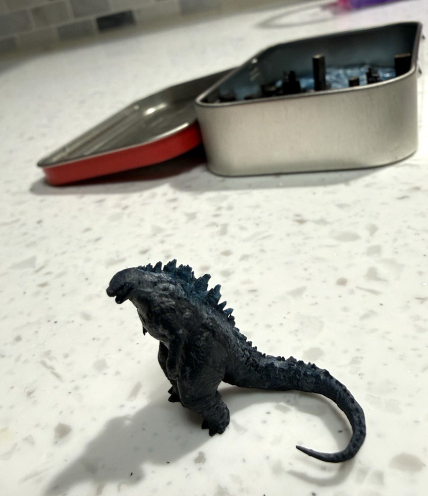 Godzilla Attacks Tokyo In An Altoids Tin Whimsical Scene