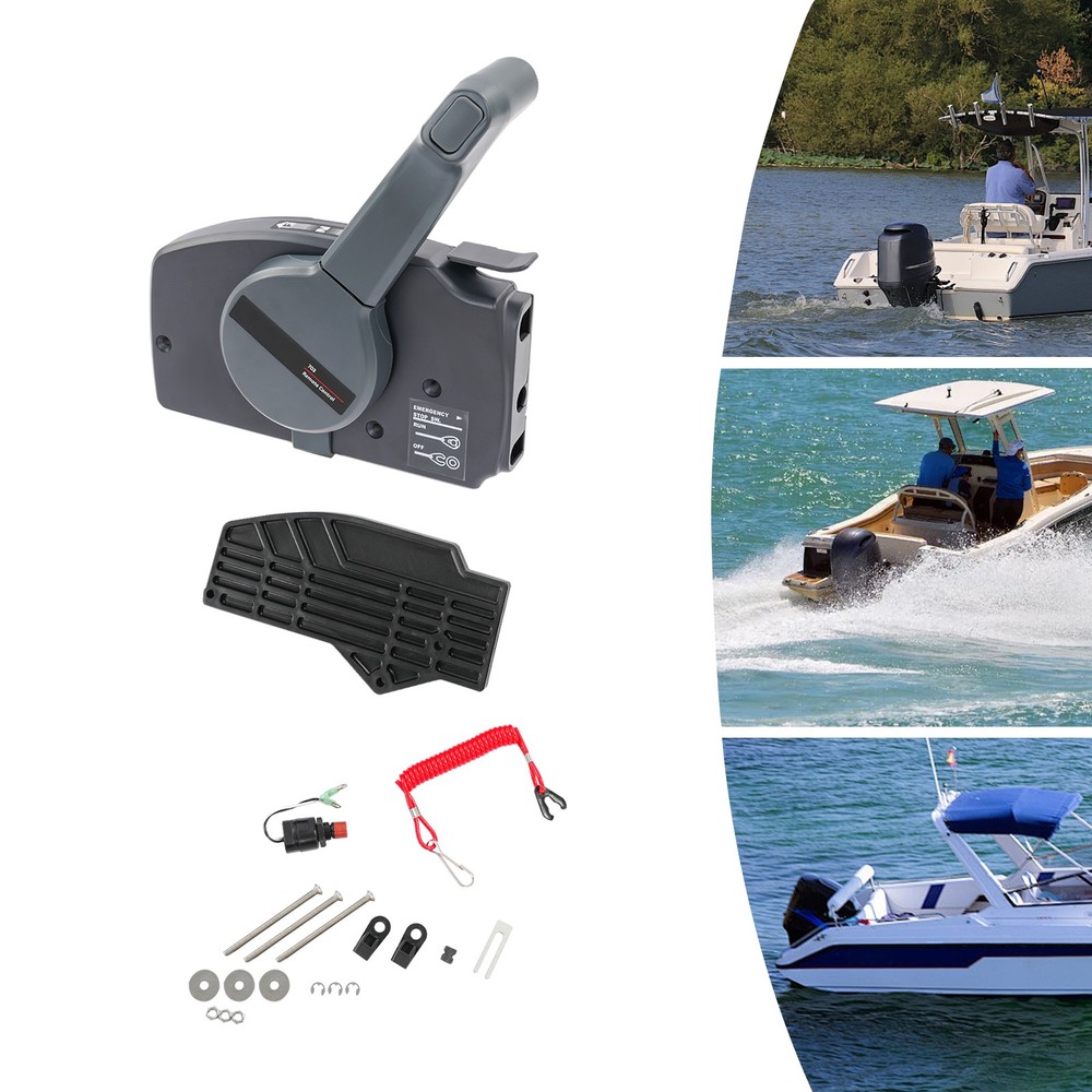 Adjustable Damping Outboard Remote Control Box Side Mount Outboard Motor