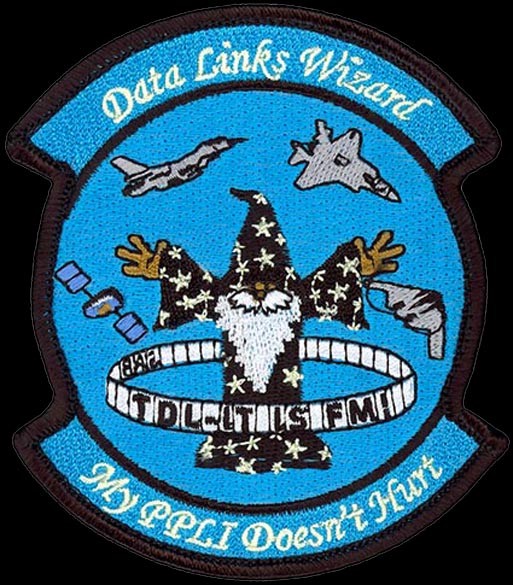 USAF 775TH TEST SQUADRON - DATA LINKS WIZARD - Edwards AFB, CA. - ORIGINAL PATCH