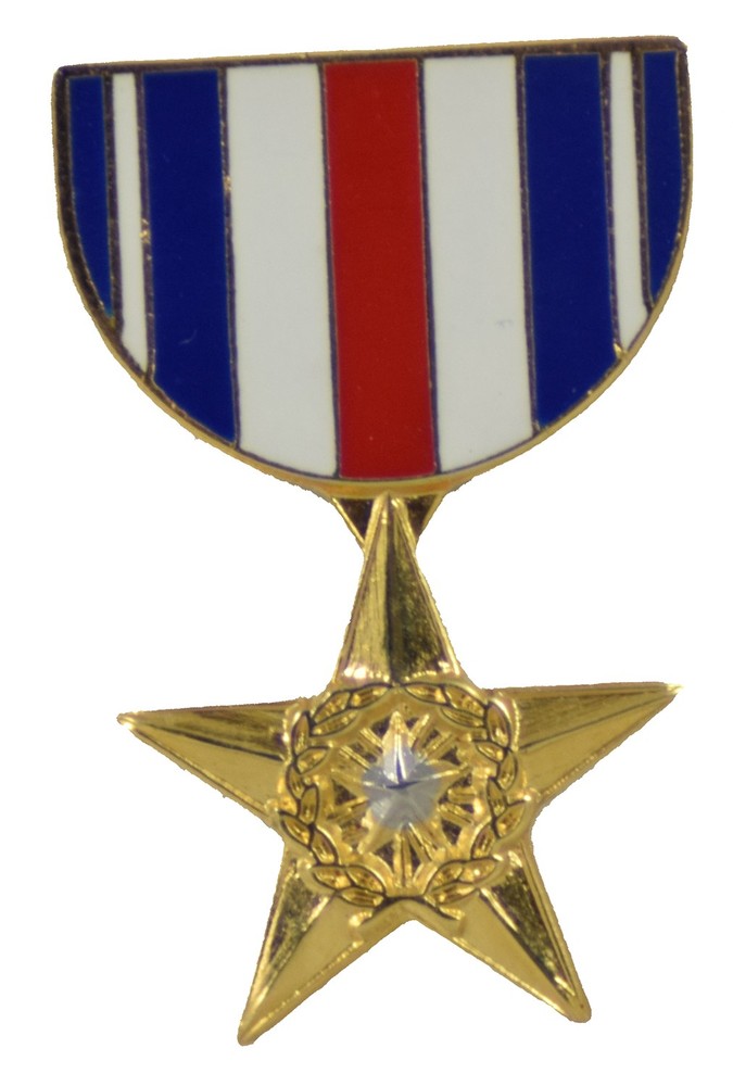 SILVER STAR HAT PIN