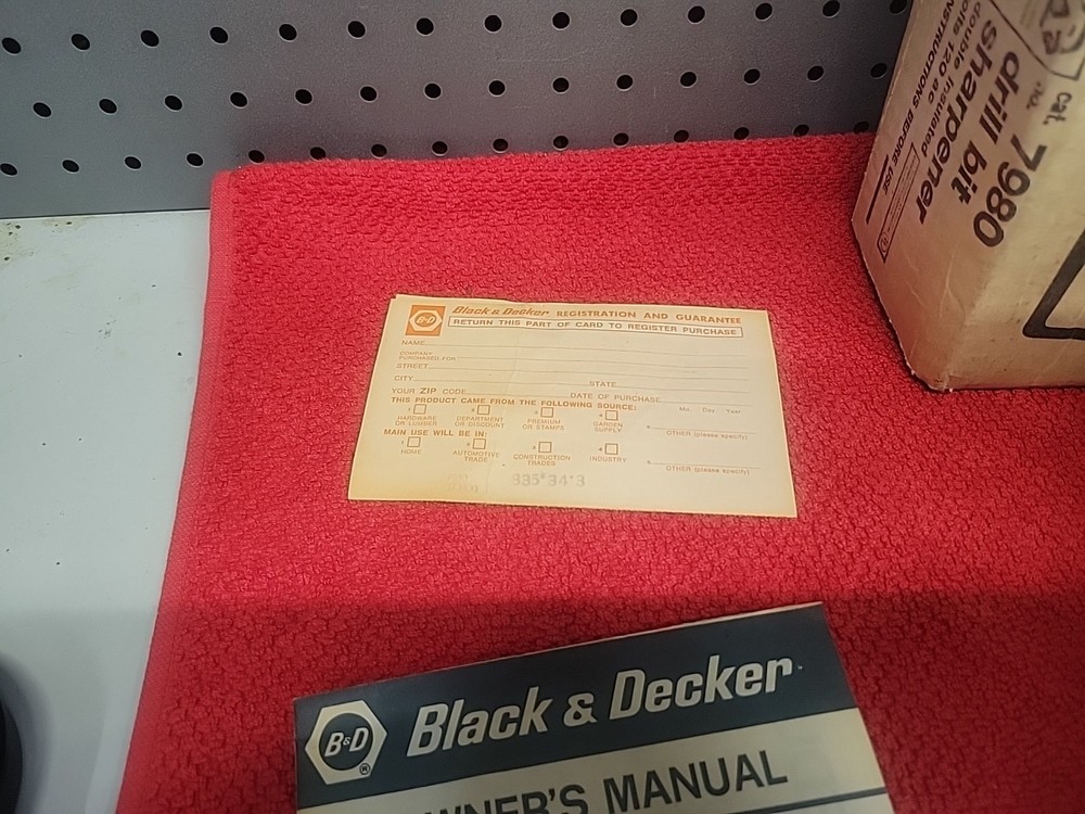 BLACK & DECKER DRILL BIT SHARPENER NO.7980 USA 🇺🇸