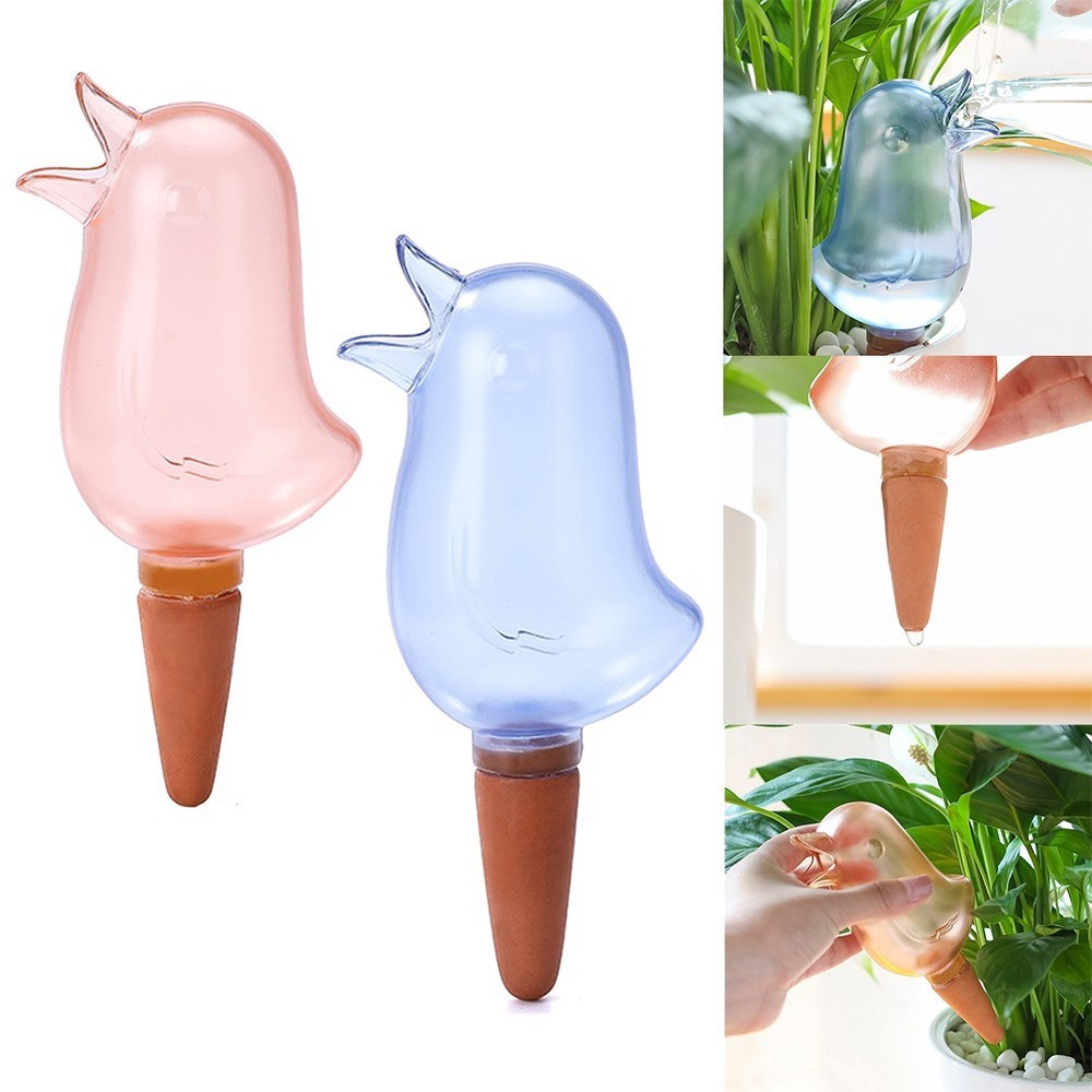 Seamless Integration Bird Shape Drip Irrigation 200ml Capacity Terracotta Tail