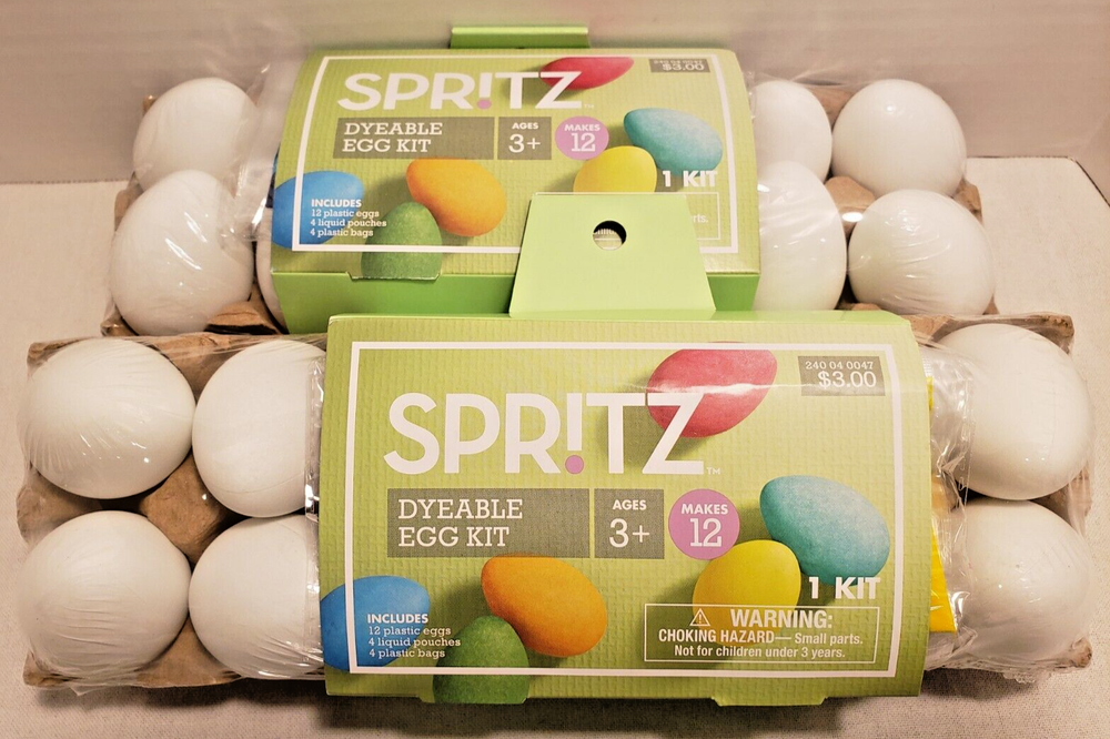 EASTER BUNDLE SET for KIDS - EGG DYE, PLASTIC EGGS, EASTER BUNNY EARS