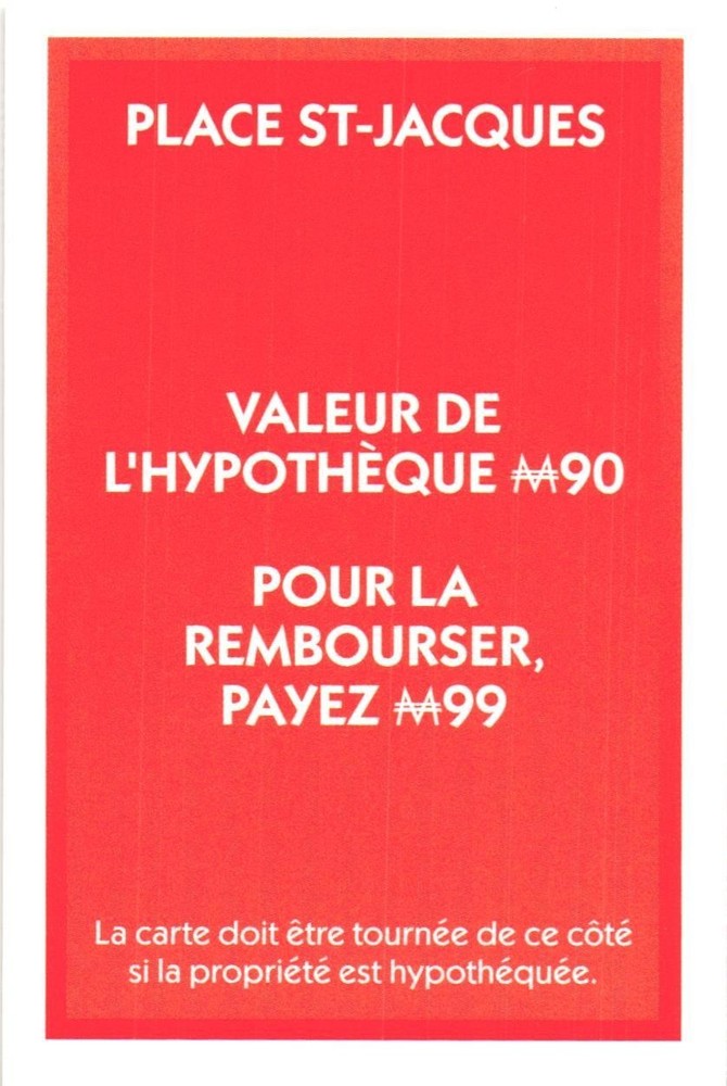 2021 Carte Monopoly Place St-Jacques
