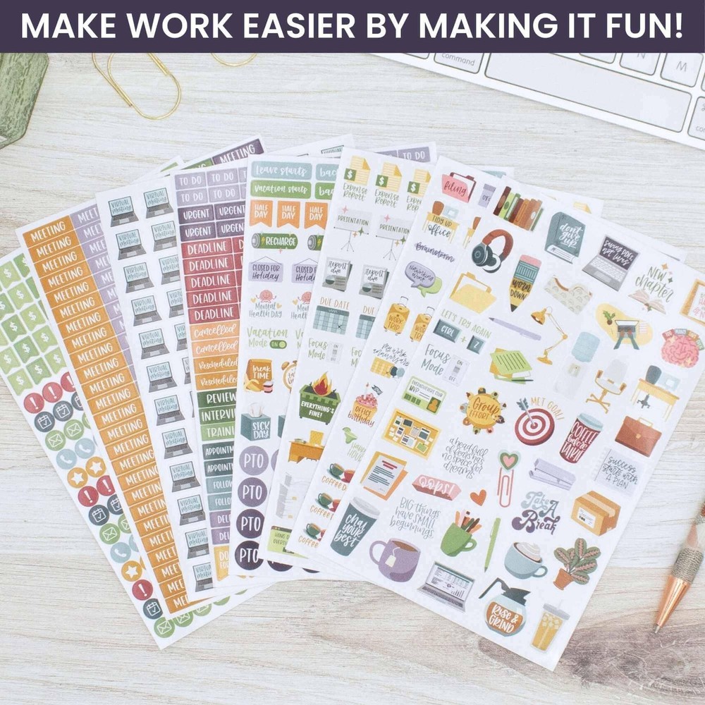 bloom daily planners Planner Stickers | Workday Essentials
